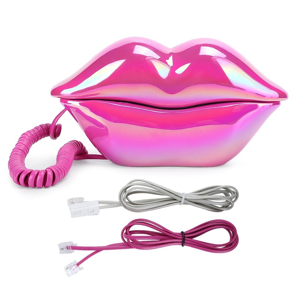 7371 Lip Phone, Room Decor, Flip Phone for Home Office Shops and Art Decor